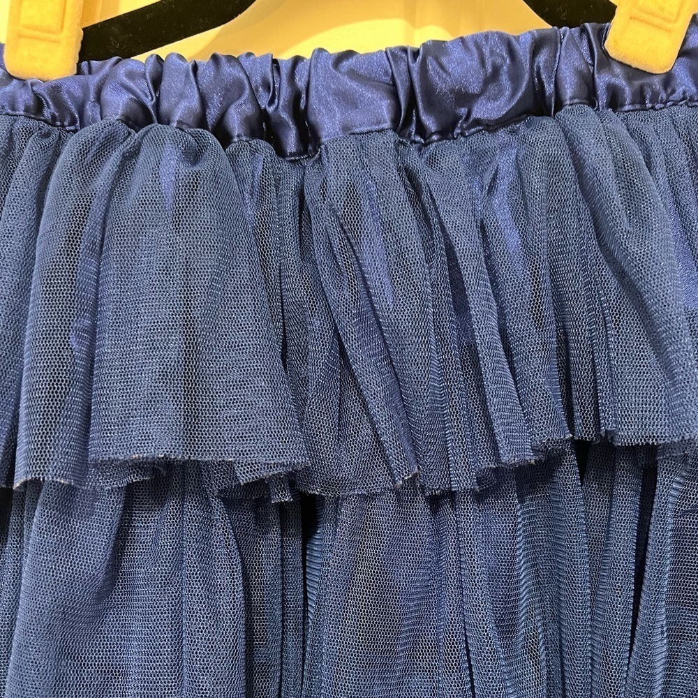 Disney’s Descendants Kids Royal Blue Tulle Ruffle Skirt Size 7/8 small 🔥💎 - Picture 3 of 6